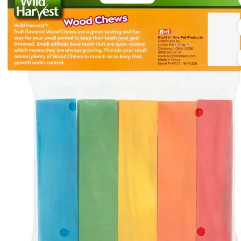 Wild Harvest Colored Fruit Flavored wood chews 